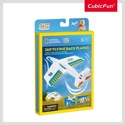 Produktbild von 3D-Puzzle von zurückfliegenden Flugzeugen, 360°-Design, National Geographic