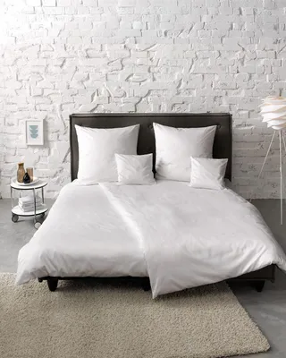 Produktbild von Fleuresse Mako-Satin-Bettwäsche Colours, Größe 200x200 cm, weiß