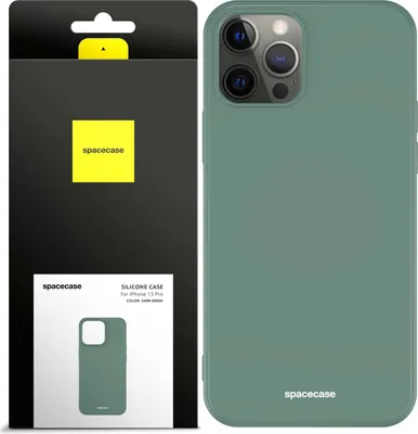 Immagine prodotto di Custodia in silicone SPACECASE Custodia in silicone per iPhone 13 Pro verde