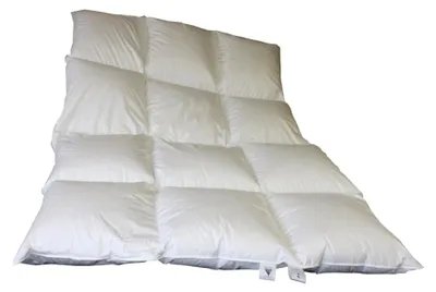 Produktbild von 8cm Hochsteg Daunenbett 3x4, 1700g Daunen 155/220 cm Winterbett extra warm