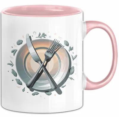 Produktbild von Feinschmecker Tasse Geschenkidee für Geschmacksliebhaber (Rosa)