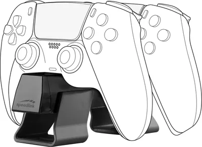 Obrázek produktu pro SPEEDLINK TWINDOCK, PlayStation 5, Nabíjecí stojánek, Černá, USB, Kabel, 3 h