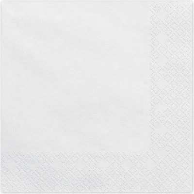 Produktbild von Servietten Uni 20Stk./33x33cm | Weiß