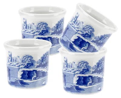 Eierbecher aus Porzellan, Blau & Weiß, spülmaschinenfest