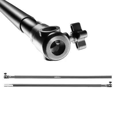 Produktbild von Walimex pro Teleskop Hintergrundstange 225-400 cm Länge bis 6 kg belastbar, Hintergrundsystem Teleskopstange für Fotohintergrund, ideal für Stoffhintergründe, für Fotostudio und Mobil