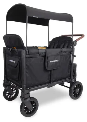 Produktbild von Wonderfold W4 Luxe Pro Stroller Wagon - Jet Black (2 boxes)