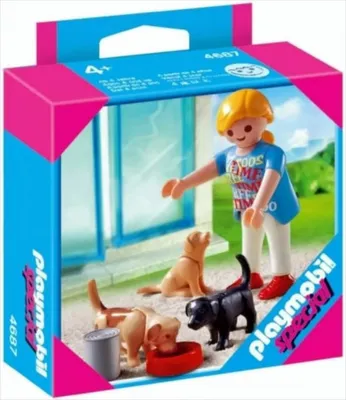 Produktbild von PLAYMOBIL 4687 Special Frau mit Welpen