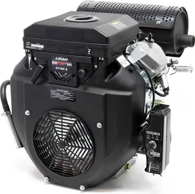 Image de Wiltec LIFAN 2V78F-3 Moteur essence – 595 x 550 x 540 mm – 15 kW (20,4 CV) – 688 ccm – 4 temps, Ø arbre 25 mm, 6 L – OHV, 8,5:1 – Cylindre double Lanceur électrique – Tracteur Pelleteuse Motoneige