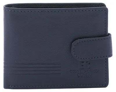 Productafbeelding van Enrico Coveri Portemonnee Zwart Echt Leer Black B UNICA 9x11x2.5 cm