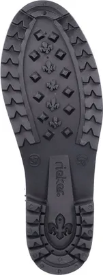 Produktbild von Rieker Damen Stiefelette Gummistiefel seitliche Stretcheinsätze glänzend P8280, Größe:38 EU, Farbe:Schwarz