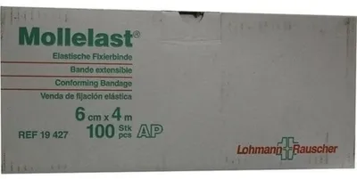 Zdjęcie produktu dla Bandaże Mollelast 6 cmx4 m białe luzem 100 szt