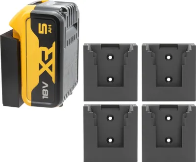 Produktbild von 4x Akkuhalter für DeWALT Akku Wandhalter Akkuwandhalter Wandhalterung Halter 18V