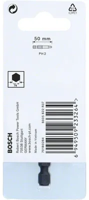 Image de Bosch Impact Control Embout de vissage PH2 Power Bit, 1 pièce - 2608522481