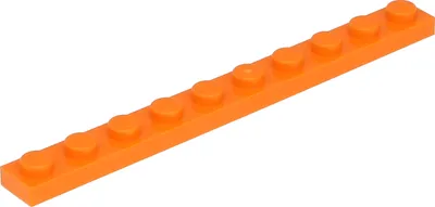 Produktbild von Lego® 1x10 Platten 4477 - 250 Stück Orange