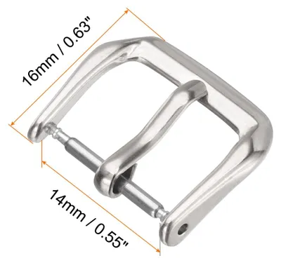 Produktbild von 4 Stš¹ck Uhrenschnalle 14mm Uhrenarmbandverschluss Ersatzschnalle Armbandschlie?e Edelstahl fš¹r Leder Silikon Nylon Canvas Uhrenarmb?nder Verl?ngerung Uhren Armband, Silber