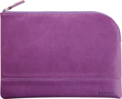 Produktbild von Rhodia Rhodiarama Etui aus Kunstleder Reißverschluss, 16x22 cm Violett 116640C