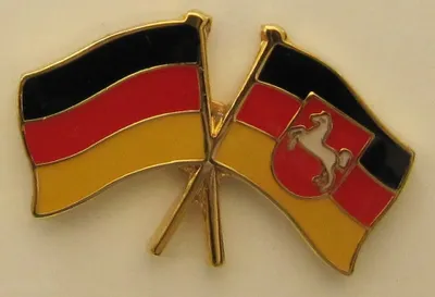 Produktbild von Niedersachsen / Deutschland Freundschafts Pin Anstecker Flagge Fahne Nationalflagge
