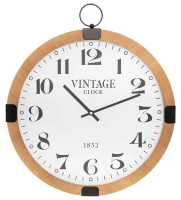 Produktbild von Atmosphera Wanduhr/wanduhr - Vintage - Dia 38 cm - Holz - nature