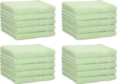 Produktbild von Betz 20 Stück Gästetücher 30x50 cm PALERMO 100% Baumwolle Farbe: grün