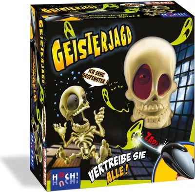 Produktbild von HUCH! | Geisterjagd | Gesellschaftsspiele ab 6 Jahre | Könnt ihr den fliehenden Geist fangen? | Geschenke für Kinder Spiel | Kinder Spielzeug 6 Jahre | Partyspiel Kinder | Ab 2 Spielern ab 6 Jahren