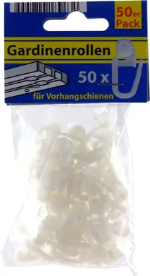 Produktbild von 50 Stück Gardinenrollen für Vorhangschienen