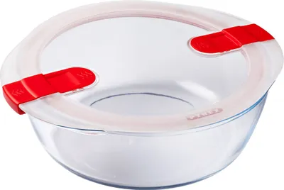 Produktbild von Glasbehälter Frischhaltedosen Aufbewahrungs Vorrats Dose Behälter Box Pyrex 2,3L