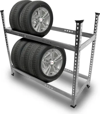 Produktbild von Bituxx Reifenregal Reifenständer Reifenhalter Reifenlagerregal Reifenablage bis zu 8 Räder 120 x 47 x 102 cm MS-19428