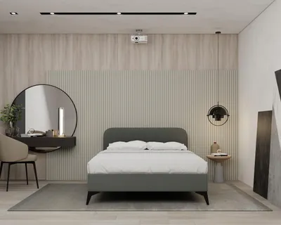 Produktbild von Polsterbett MAVILO - Komfortbett mit Stauraum, Doppelbett, 140x200cm, Grau, Taschenfederkernmatratze, H2/H3