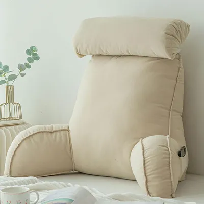 Produktbild von Lesekissen mit Rückenstütze - Ergonomisches Kissen mit Kopfstütze - 75×40×50cm