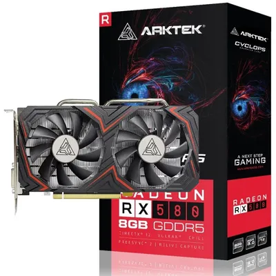 Immagine prodotto di Nuova scheda grafica Arktek Radeon RX 580 da 8 GB GDDR5 a 256 bit con HDMI e DisplayPort