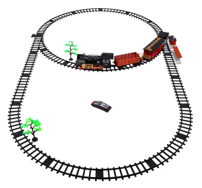 Obrázok produktu pre detská hračka parná lokomotíva RAILWAY + dlhé trate + RC diaľkové ovládanie