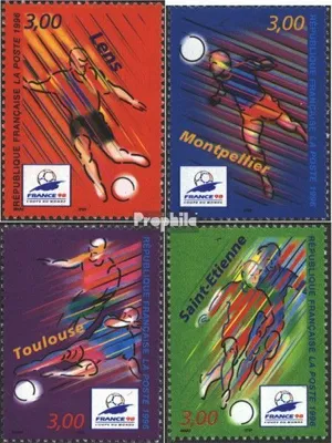 Produktbild von Briefmarken Frankreich 1996 Mi 3154-3157 (kompl.Ausg.) postfrisch Fußball-WM 98