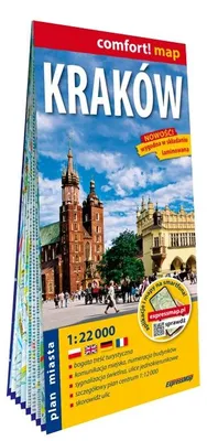Produktbild von Kraków plan miasta 1:22 000 laminowany 2026