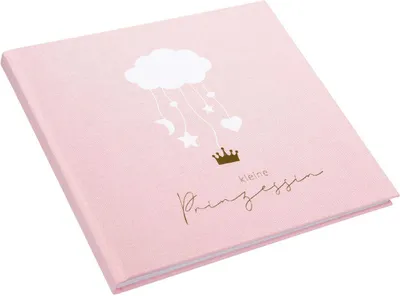 Produktbild von Babytagebuch Wolkenpoesie, rosa, 100 illustrierte Seiten, 24,5 × 22,5 cm, Leineneinband