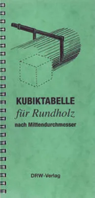 Obrázek produktu pro Kubiktabelle für Rundholz nach Mittendurchmesser