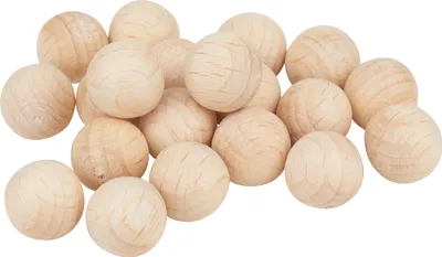 Produktbild von VBS Holzkugeln ohne Bohrung "Ø 10 mm" 20 Stück