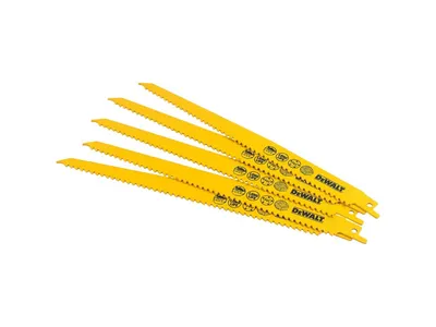 Produktbild von DeWalt Säbelsägeblatt HCS Holz 228 mm, 5 Stk.