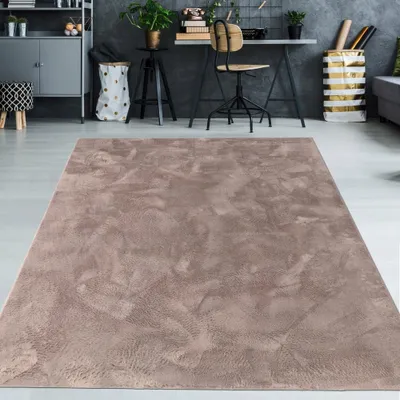 Produktbild von Teppich taupe weich pflegeleicht saugrobotergeeignet für Wohnbereiche Größe - 140 x 200 cm