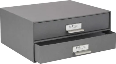 Produktbild von BIRGER Schubladenbox 2 Fächer - Grau
