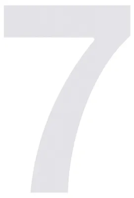 Produktbild von Hausnummer ''7'' Weiß