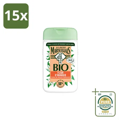 Produktbild von 15 x Le Petit Marseillais Duschgel Orangenblüte - 250 ml - Vorratspackung - 15 Stücke