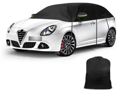 Productafbeelding van Halve autodekking voor Alfa Romeo Giulietta, modeljaren 2010-2020, waterdicht, winddicht, reflecterend