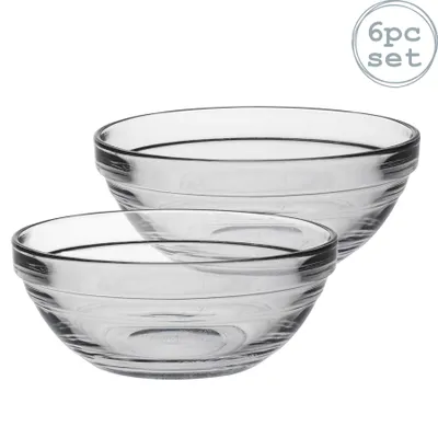 Produktbild von Duralex Schüssel Lys, stapelbar, 12 cm, transparent, 6 Stück