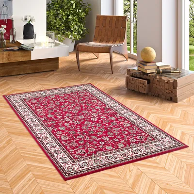 Produktbild von Orient Teppich Trendline Rot Bordüre, Größe:160x225 cm