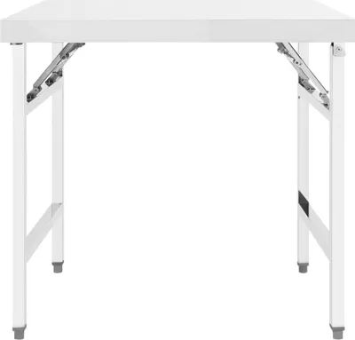 Immagine prodotto di Tavolo da Lavoro Cucina Pieghevole 85x60x80 cm in Acciaio Inox