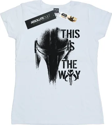 Produktbild von Star Wars - "The Mandalorian The Way" T-Shirt für Damen BI43112 (M) (Weiß)