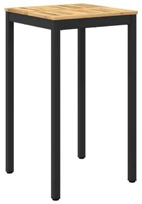 Immagine prodotto di Tavolo da giardino, bianco e nero, 60 x 60,5 x 105 cm
