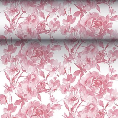 Produktbild von Papstar Tischläufer, stoffähnlich, PV-Tissue Mix "ROYAL Collection" 24 m x 40 cm bordeaux "Rose", 1 Rolle