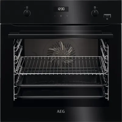 Produktbild von AEG 6000 SteamBake® / Backofen mit Feuchtigkeitszugabe / Katalytische Reinigung / Schwarz BCS455020B Schwarz