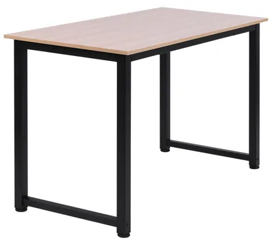 Productafbeelding van HOMCOM Bureau, Eettafel, Computerbureau, Kantoorbureau, Wit/Zwart